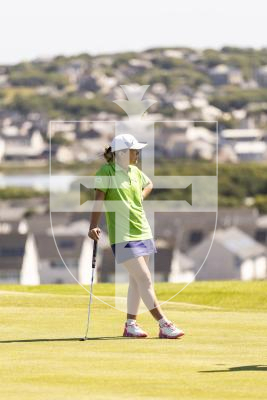 Picture by Sophie Rabey.  16-07-25.  ISLAND GAMES 2025 in Orkney.  
Womens Golf at Orkney Golf Club.
Chloe Gaudion.