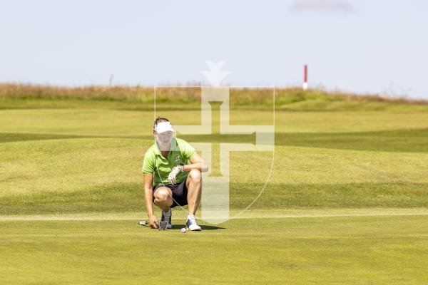 Picture by Sophie Rabey.  16-07-25.  ISLAND GAMES 2025 in Orkney.  
Womens Golf at Orkney Golf Club.
Mary Bate.