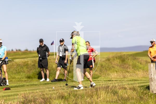 Picture by Sophie Rabey.  16-07-25.  ISLAND GAMES 2025 in Orkney.  
Womens Golf at Orkney Golf Club.
Mary Bate.