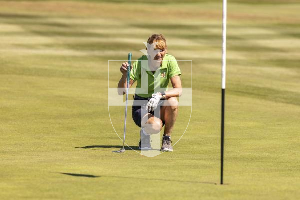 Picture by Sophie Rabey.  16-07-25.  ISLAND GAMES 2025 in Orkney.  
Womens Golf at Orkney Golf Club.
Sally Ingrouille.