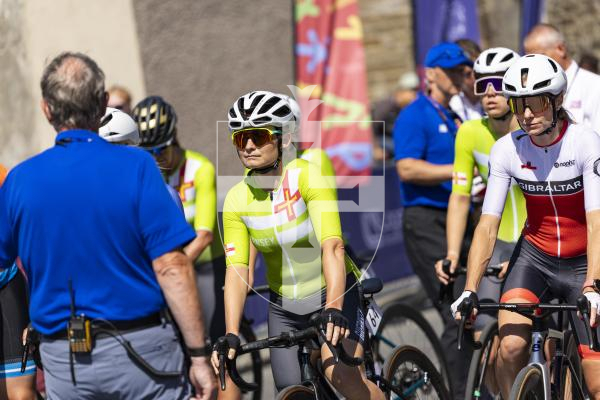 Picture by Sophie Rabey.  18-07-25.  ISLAND GAMES 2025 in Orkney.  
Cycling Town Crit Womens.