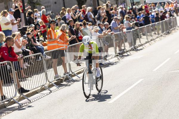 Picture by Sophie Rabey.  18-07-25.  ISLAND GAMES 2025 in Orkney.  
Cycling Town Crit Womens.
