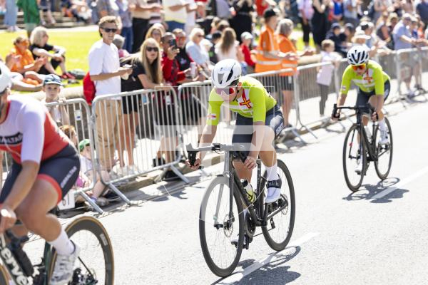 Picture by Sophie Rabey.  18-07-25.  ISLAND GAMES 2025 in Orkney.  
Cycling Town Crit Womens.