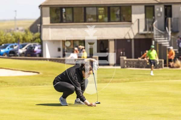 Picture by Sophie Rabey.  16-07-25.  ISLAND GAMES 2025 in Orkney.  
Womens Golf at Orkney Golf Club.
Lily McNeela.