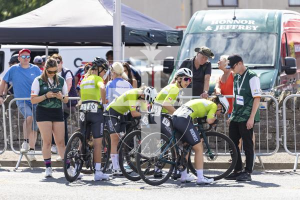 Picture by Sophie Rabey.  18-07-25.  ISLAND GAMES 2025 in Orkney.  
Cycling Town Crit Womens.