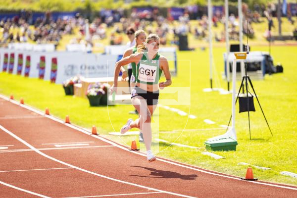 Picture by Sophie Rabey.  18-07-25.  ISLAND GAMES 2025 in Orkney.  
Athletics - 4 x 400m Women - Amelia Hart, Darcey Hodgson, Emily Pike and Abi Galpin won Silver.