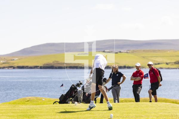 Picture by Sophie Rabey.  16-07-25.  ISLAND GAMES 2025 in Orkney.  
Mens Golf at Stromness Golf Club.
