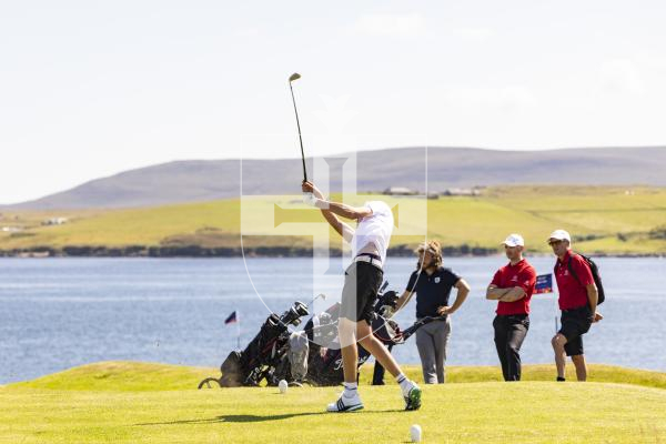 Picture by Sophie Rabey.  16-07-25.  ISLAND GAMES 2025 in Orkney.  
Mens Golf at Stromness Golf Club.