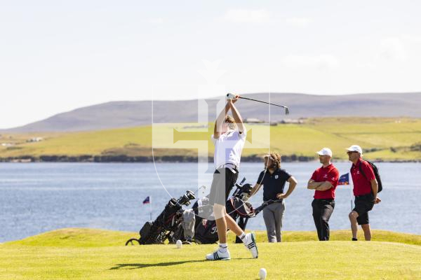 Picture by Sophie Rabey.  16-07-25.  ISLAND GAMES 2025 in Orkney.  
Mens Golf at Stromness Golf Club.