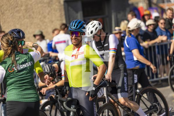Picture by Sophie Rabey.  18-07-25.  ISLAND GAMES 2025 in Orkney.  Cycling Town Crit Mens.