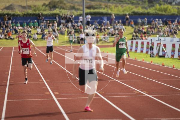 Picture by Sophie Rabey.  17-07-25.  ISLAND GAMES 2025 in Orkney.  
4 x 100m Relay
