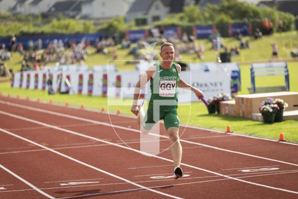 Picture by Sophie Rabey.  17-07-25.  ISLAND GAMES 2025 in Orkney.  
4 x 100m Relay