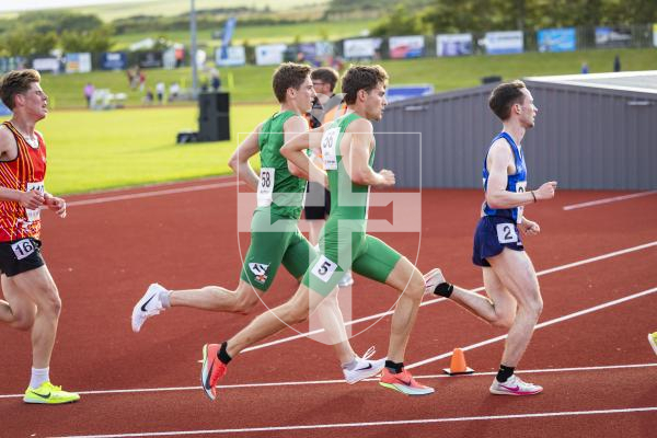 Picture by Sophie Rabey.  17-07-25.  ISLAND GAMES 2025 in Orkney.  
Athletics - Mens 5000m - Chris Bain took Gold for Guernsey.