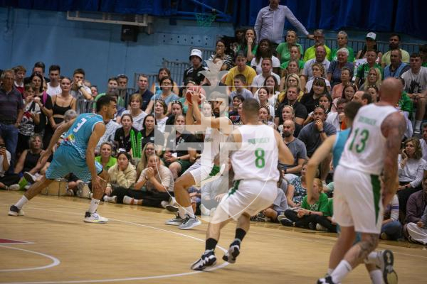 Picture by Luke Le Prevost. 13-07-23.
Island Games 2023 - Basketball at Beau Sejour. Guernsey v Menorca.