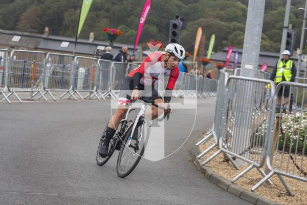 Picture by Luke Le Prevost. 14-07-23.
Island Games 2023 - Women's Individual Cycling Criterium along Town Seafront.