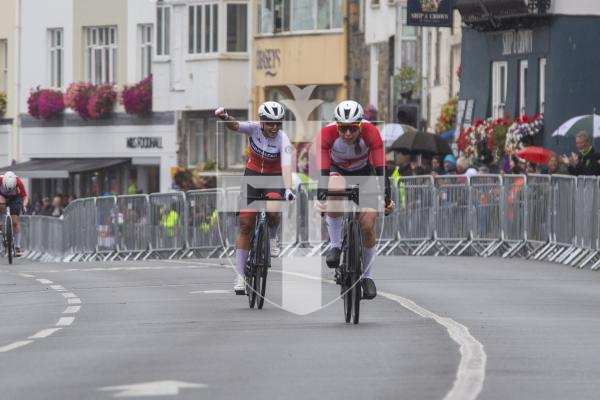 Picture by Luke Le Prevost. 14-07-23.
Island Games 2023 - Women's Individual Cycling Criterium along Town Seafront.