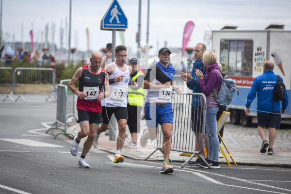 Picture by Luke Le Prevost. 13-07-23.
Island Games 2023 - Half Marathon along Town Seafront. Men's Race