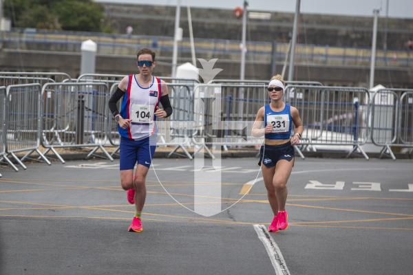 Picture by Luke Le Prevost. 13-07-23.
Island Games 2023 - Half Marathon along Town Seafront. Men's and Women's Races
