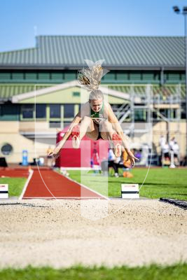 Picture by Sophie Rabey.  15-07-25.  ISLAND GAMES 2025 in Orkney.  
Victoria Hancock won Gold in the Long Jump.