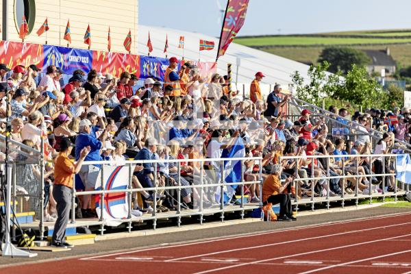 Picture by Sophie Rabey.  15-07-25.  ISLAND GAMES 2025 in Orkney.  
Athletics - 1500m.