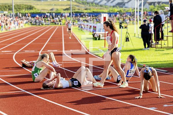 Picture by Sophie Rabey.  15-07-25.  ISLAND GAMES 2025 in Orkney.  
Athletics - Womens 1500m.
Eloise Scholes.