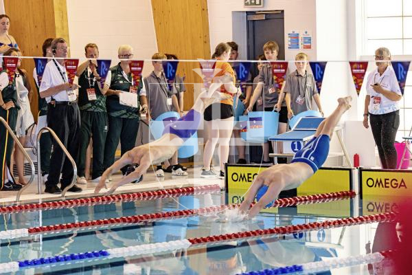 Picture by Sophie Rabey.  15-07-25.  ISLAND GAMES 2025 in Orkney.  
Swimming - Mens 400m Individual Medley - Joshua Dunning.