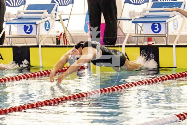 Picture by Sophie Rabey.  15-07-25.  ISLAND GAMES 2025 in Orkney.  
Swimming - Womens 100m Backstroke - Tatiana Tostevin won Silver.