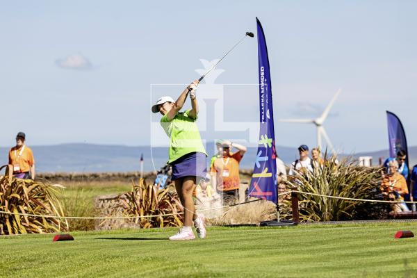 Picture by Sophie Rabey.  16-07-25.  ISLAND GAMES 2025 in Orkney.  
Womens Golf at Orkney Golf Club.
Chloe Gaudion.