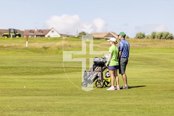 Picture by Sophie Rabey.  16-07-25.  ISLAND GAMES 2025 in Orkney.  
Womens Golf at Orkney Golf Club.
Chloe Gaudion.