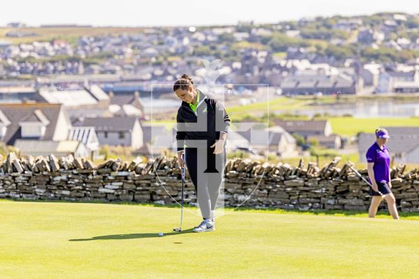 Picture by Sophie Rabey.  16-07-25.  ISLAND GAMES 2025 in Orkney.  
Womens Golf at Orkney Golf Club.
Lily McNeela.