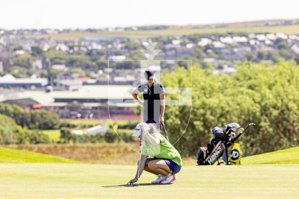 Picture by Sophie Rabey.  16-07-25.  ISLAND GAMES 2025 in Orkney.  
Womens Golf at Orkney Golf Club.
Chloe Gaudion.