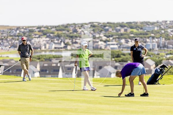 Picture by Sophie Rabey.  16-07-25.  ISLAND GAMES 2025 in Orkney.  
Womens Golf at Orkney Golf Club.
Chloe Gaudion.