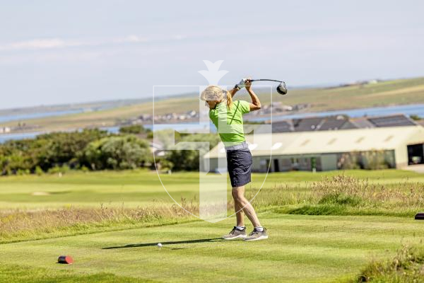 Picture by Sophie Rabey.  16-07-25.  ISLAND GAMES 2025 in Orkney.  
Womens Golf at Orkney Golf Club.
Sally Ingrouille.