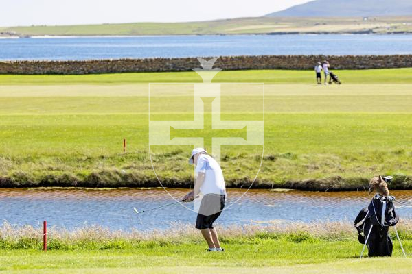 Picture by Sophie Rabey.  16-07-25.  ISLAND GAMES 2025 in Orkney.  
Mens Golf at Stromness Golf Club.
Arthur Evans.