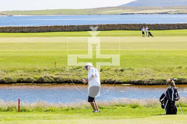 Picture by Sophie Rabey.  16-07-25.  ISLAND GAMES 2025 in Orkney.  
Mens Golf at Stromness Golf Club.
Arthur Evans.