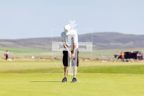 Picture by Sophie Rabey.  16-07-25.  ISLAND GAMES 2025 in Orkney.  
Mens Golf at Stromness Golf Club.
Arthur Evans.