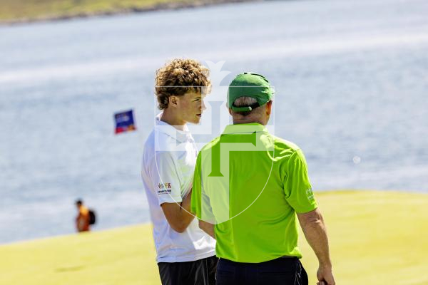 Picture by Sophie Rabey.  16-07-25.  ISLAND GAMES 2025 in Orkney.  
Mens Golf at Stromness Golf Club.
Conor Mckenna