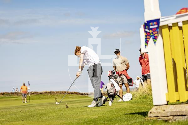Picture by Sophie Rabey.  16-07-25.  ISLAND GAMES 2025 in Orkney.  
Mens Golf at Stromness Golf Club.
Jayden Tucknott