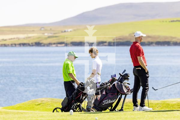 Picture by Sophie Rabey.  16-07-25.  ISLAND GAMES 2025 in Orkney.  
Mens Golf at Stromness Golf Club.
Conor Mckenna