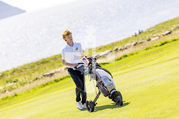 Picture by Sophie Rabey.  16-07-25.  ISLAND GAMES 2025 in Orkney.  
Mens Golf at Stromness Golf Club.
Jayden Tucknott
