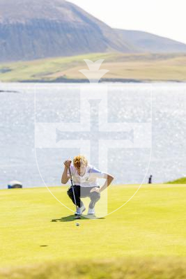 Picture by Sophie Rabey.  16-07-25.  ISLAND GAMES 2025 in Orkney.  
Mens Golf at Stromness Golf Club.
Jayden Tucknott