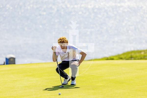 Picture by Sophie Rabey.  16-07-25.  ISLAND GAMES 2025 in Orkney.  
Mens Golf at Stromness Golf Club.
Jayden Tucknott
