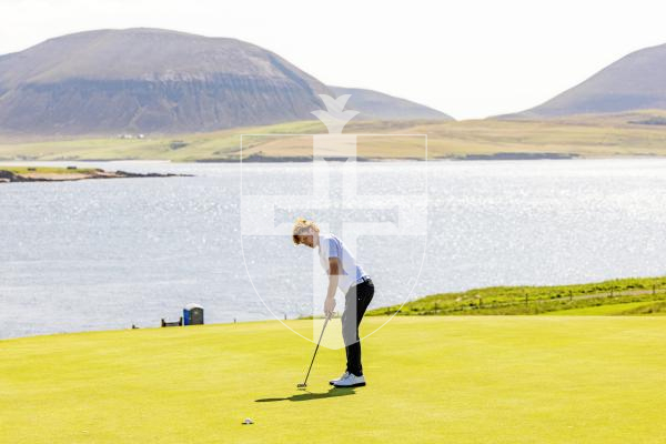 Picture by Sophie Rabey.  16-07-25.  ISLAND GAMES 2025 in Orkney.  
Mens Golf at Stromness Golf Club.
Jayden Tucknott