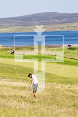 Picture by Sophie Rabey.  16-07-25.  ISLAND GAMES 2025 in Orkney.  
Mens Golf at Stromness Golf Club.
Conor Mckenna