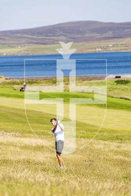 Picture by Sophie Rabey.  16-07-25.  ISLAND GAMES 2025 in Orkney.  
Mens Golf at Stromness Golf Club.
Conor Mckenna