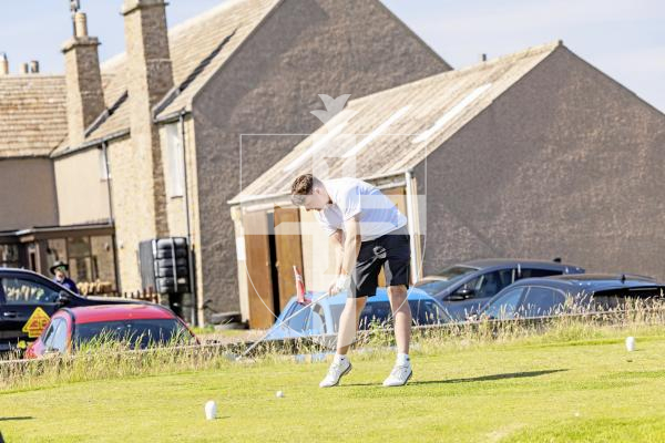 Picture by Sophie Rabey.  16-07-25.  ISLAND GAMES 2025 in Orkney.  
Mens Golf at Stromness Golf Club.
Lewis Marley