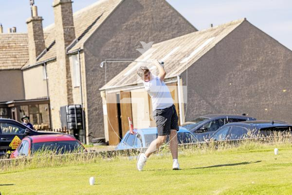 Picture by Sophie Rabey.  16-07-25.  ISLAND GAMES 2025 in Orkney.  
Mens Golf at Stromness Golf Club.
Lewis Marley