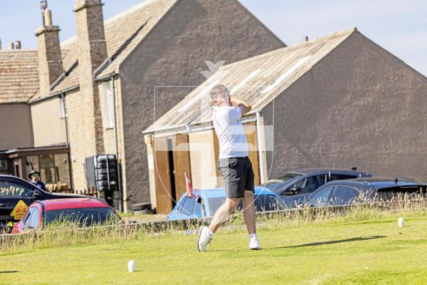 Picture by Sophie Rabey.  16-07-25.  ISLAND GAMES 2025 in Orkney.  
Mens Golf at Stromness Golf Club.
Lewis Marley