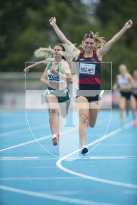 Picture By Peter Frankland. 14-07-23 Guernsey International Island Games 2023. Footes Lane - Athletics. Darcey Hodgson - silver in the 800m. Cari Hughes of Ynys Mon takes gold.