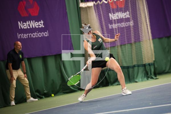 Picture by Sophie Rabey.  14-07-23.  
Guernsey 2023 NatWest International Island Games - Ladies Tennis Singles Final - Guernsey ( Lauren Watson-Steele) vs Jersey (Natasha Forrest)